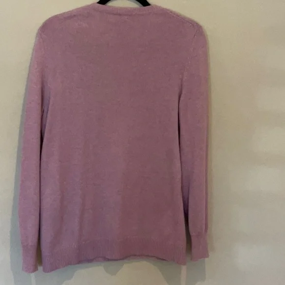 Old Navy Blue  & Lavender V-Neck Sweater Lightweight Knit, xl - Picture 13 of 15